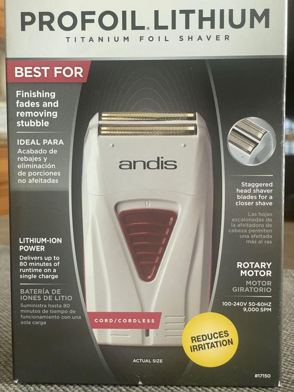 Andis Profoil Lithium Titanium Foil Shaver
